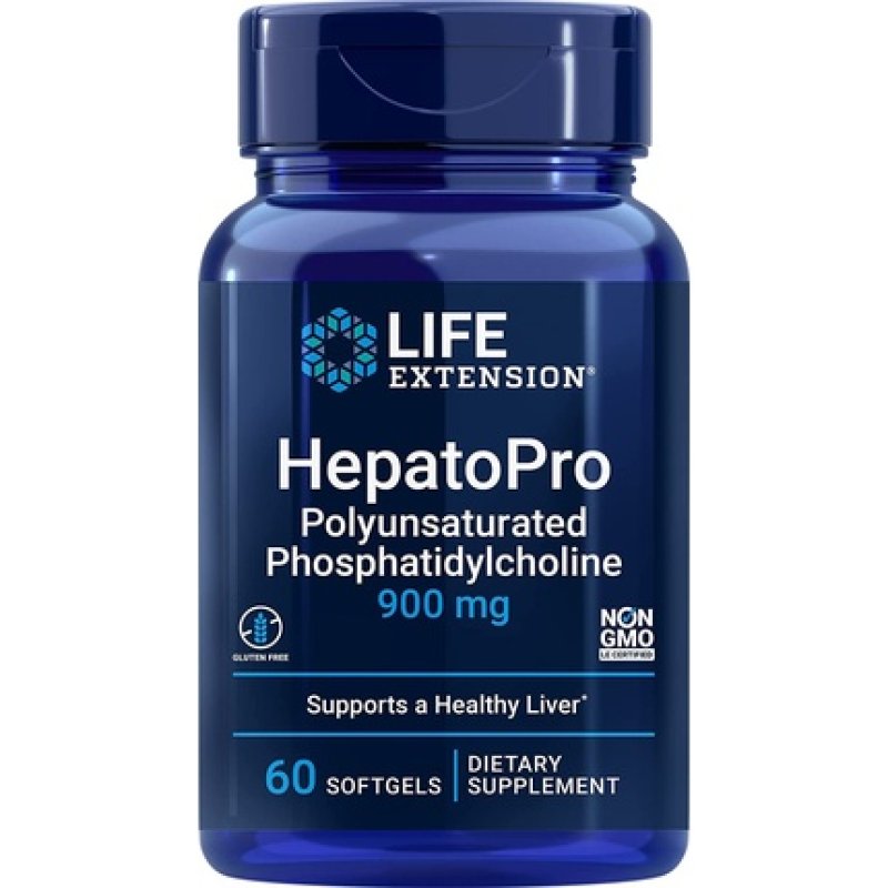 Life Extension HepatoPro Multiple Unsaturated Phosphatidylcholine 900mg 60 Capsules
