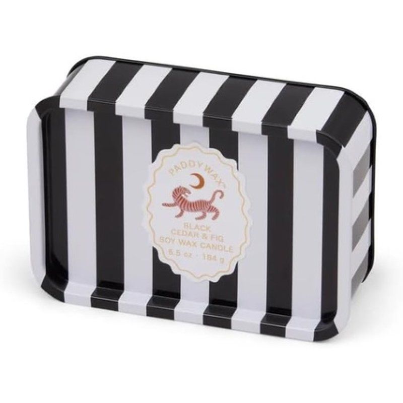 Paddywax A Dopo Range Candle in a Tin Black Cedar & Fig