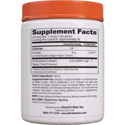 Doctor's Best Pure Collagen Types 1 & 3 Promotes Healthy Skin Hair & Nails 7.1oz