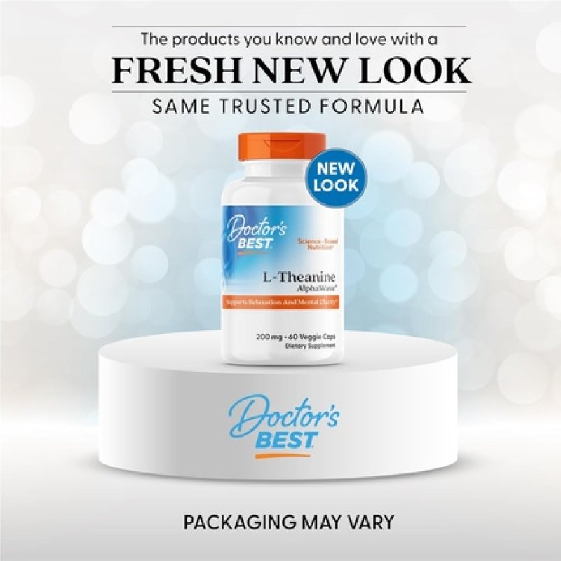 Doctor's Best L-Theanine Alphawave - Supports Relaxation and Mental Clarity
