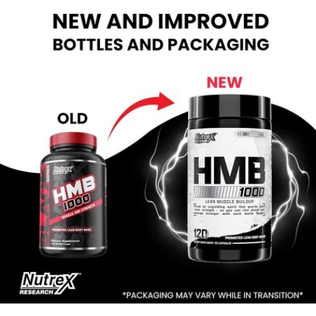Nutrex Research HMB 1000mg - Supports Muscle Recovery and Reduces Skeletal Muscle Breakdown