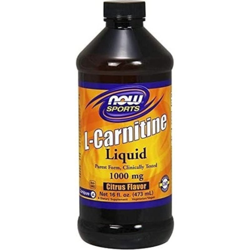 NOW Foods L-Carnitine Liquid 1000mg Citrus Flavor 473ml