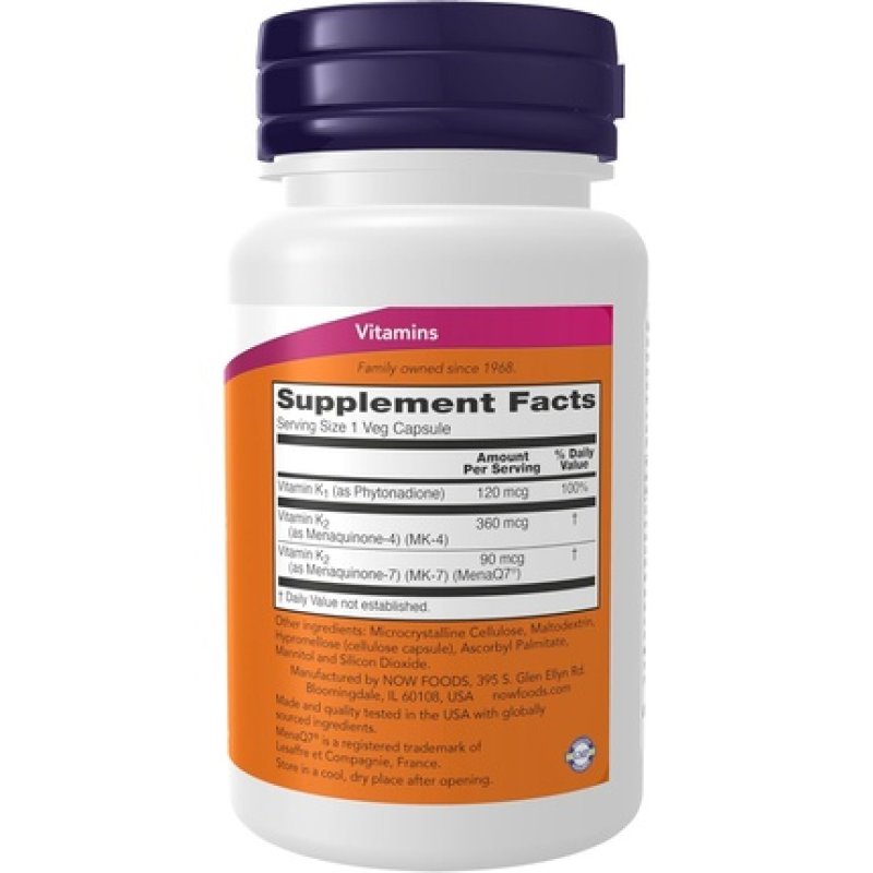 Supplements MK7 Plus with K1 & MK4 Supports Bone Health 90 Veg Capsules