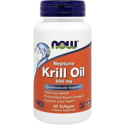 Now Foods Neptune Krill 1000mg Double Strength 60 Softgels