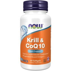 Now Foods Krill & CoQ10 60 Softgels