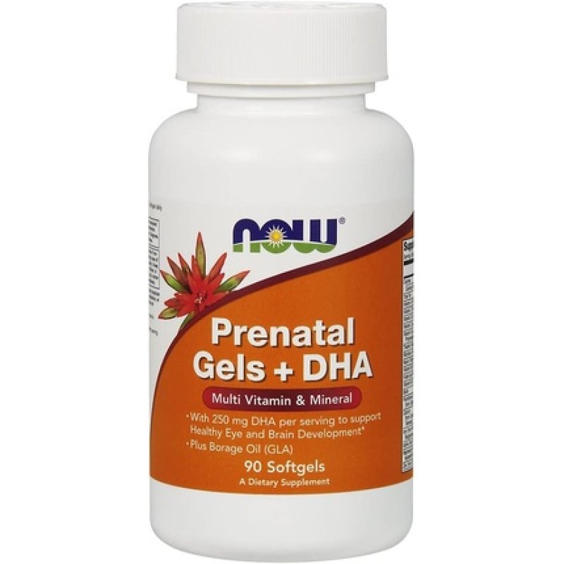 Now Foods Prenatal Gels DHA 90 Softgels