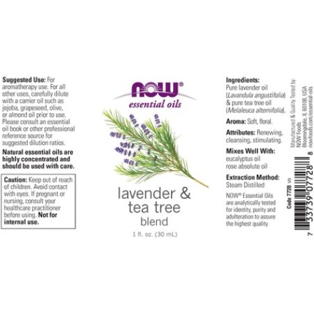 Now Foods Lavender & Tea Tree Oil 1oz