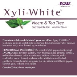 Xyliwhite Neem and Tea Tree Toothpaste Gel with Mint Flavor 6.40 oz.