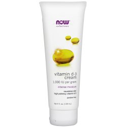 NOW Foods Vitamin D-3 Cream 1000 IU 118 ml 118 g Crème Unisexe