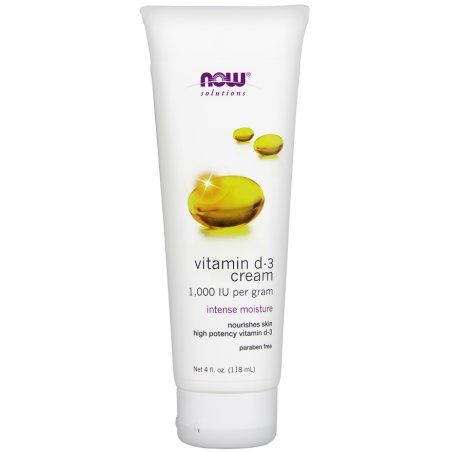 NOW Foods Vitamin D-3 Cream 1000 IU 118 ml 118 g Crème Unisexe