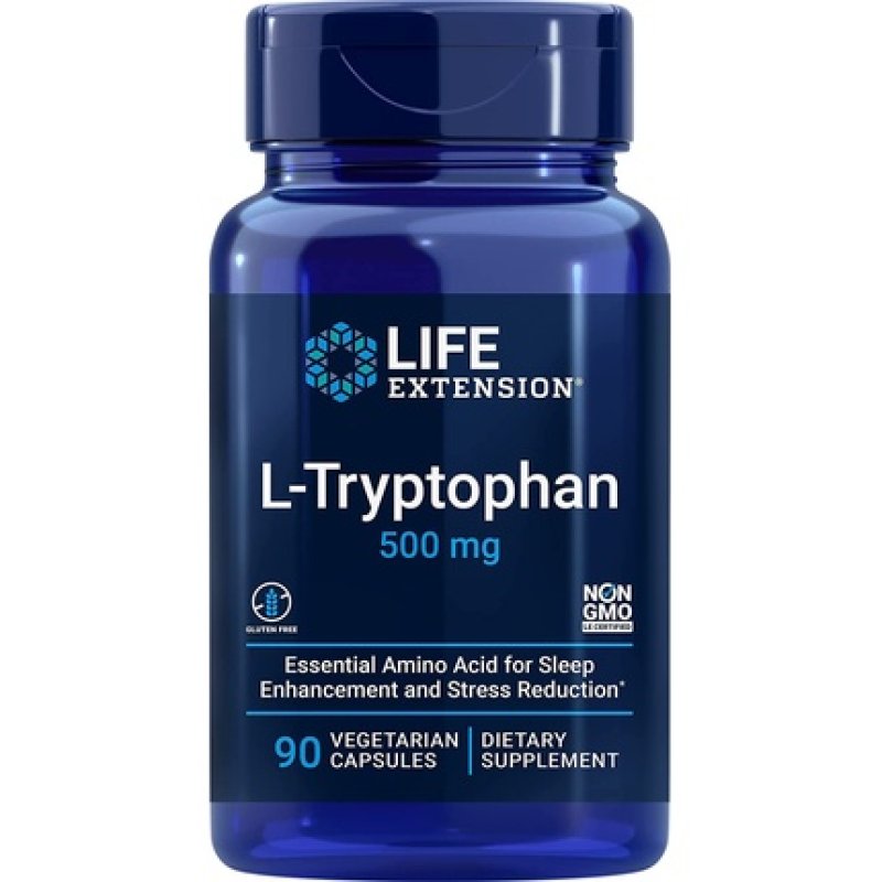 Life Extension L-Tryptophan 500mg 90 Vcaps