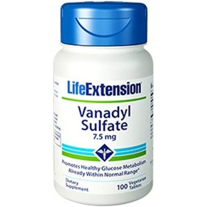 Life Extension Vanadyl Sulfate 7.5mg 100 Tablets