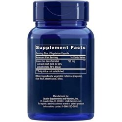 Life Extension Mega Green Tea Extract 98% Polyphenols - High Potency - Decaffeinated - 100 Vegetarian Capsules