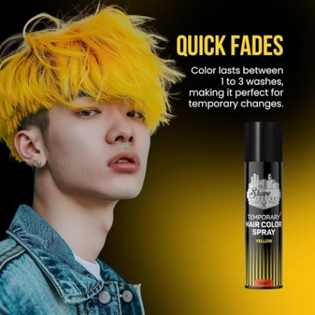 The Shave Factory Temporary Hair Color Spray - Easy and Instant Colorful Hair