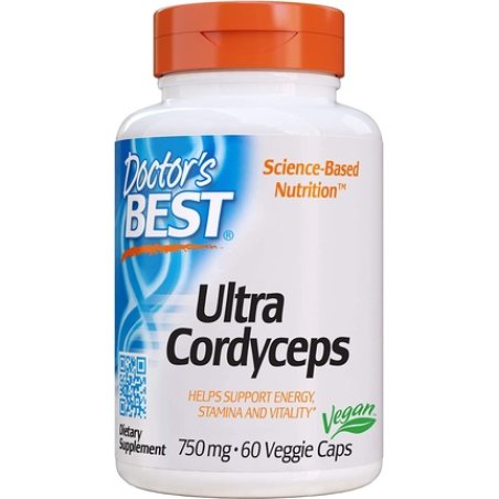 Doctor's Best Ultra Cordyceps Non-GMO Vegan Gluten Free Soy Free 60 Veggie Caps