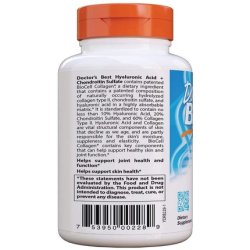 Doctor's Best Hyaluronic Acid with Chondroitin Sulfate Featuring BioCell Collagen Joint Support 180 Count