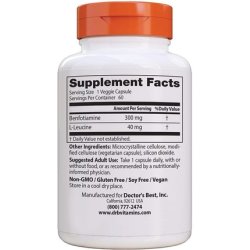 Doctor's Best Benfotiamine Non-GMO Vegan Gluten Free Soy Free 300mg 60 Veggie Caps