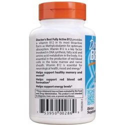 Doctor's Best Fully Active B12 1500mcg Non-GMO Vegan Gluten Free 60 Count