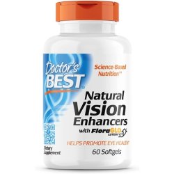 Doctor's Best Natural Vision Enhancers with Floraglo Lutein Non-GMO Gluten Free 60 Softgels