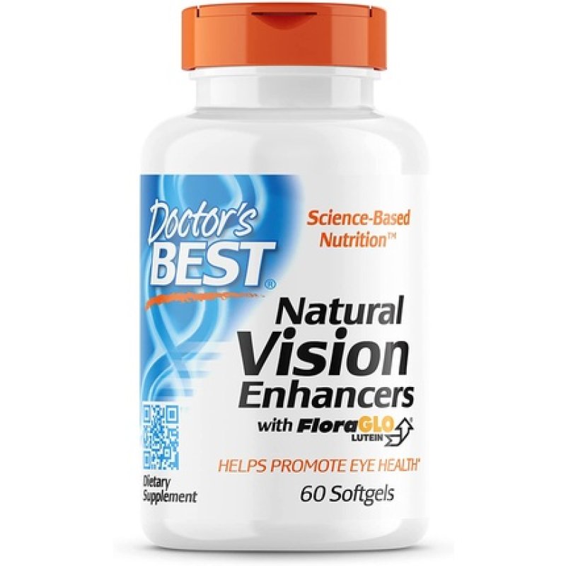 Doctor's Best Natural Vision Enhancers with Floraglo Lutein Non-GMO Gluten Free 60 Softgels