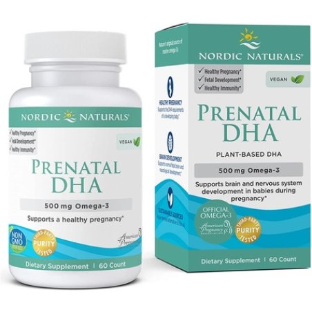500mg Vegan Prenatal DHA 60 Softgels