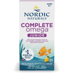 Nordic Naturals Complete Omega Junior 283mg Lemon 180 Mini Softgels