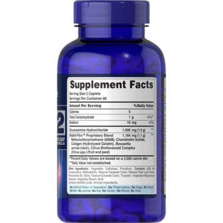 Puritan's Pride Glucosamine Chondroitin & MSM Joint Shooter 180 Caplets