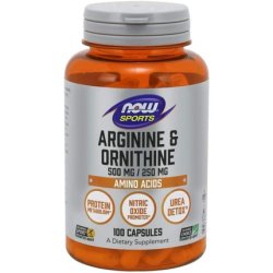 Arginine Ornithine Now Foods 100 Caps
