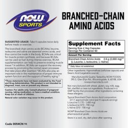 Now Foods Branched Chain Amino Acids 240 Capsules