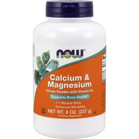 Now Foods Calcium & Magnesium Citrate Powder with Vitamin D3 227g