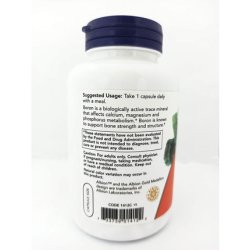 Now Foods Boron 3mg 250 Capsules