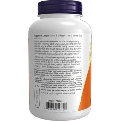 Now Foods NF Flax Oil 1000mg 250 Softgels