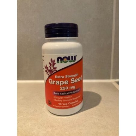 NOW Foods Extra Strength Grape Seed 250mg 90 Veg Capsules