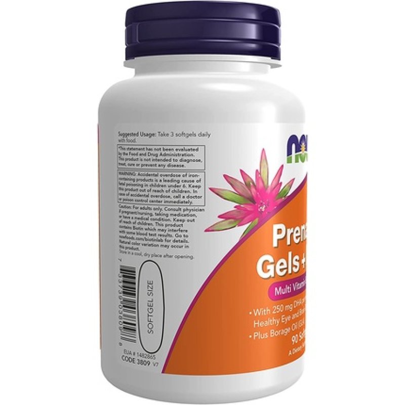 Now Foods Pre-Natal Multivitamin with DHA Softgels 90 Count