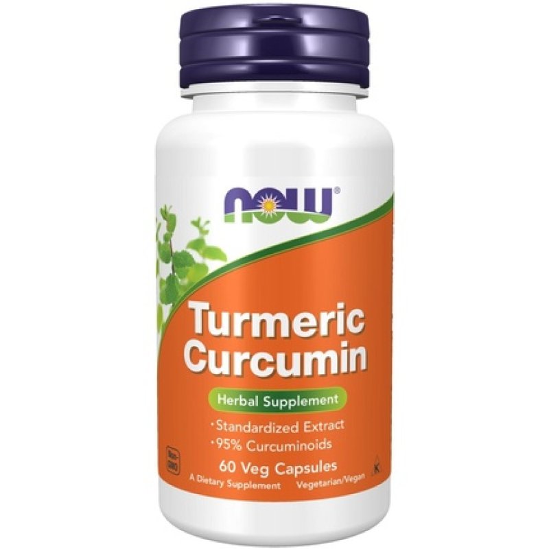 NOW Foods Curcumin 60 Plant-Based Capsules for Joint Health and Anti-Inflammatory