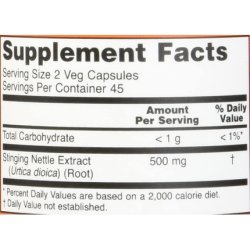 Now Foods Nettle Root Extract Capsules 90 Count 250mg