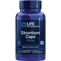 Life Extension Strontium Caps Mineral for Bone Health 750mg 90 Veggie Caps