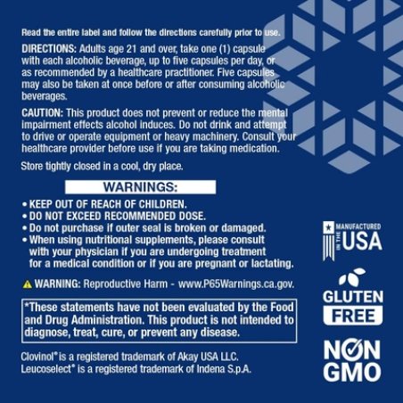 Life Extension Anti-Alcohol Complex Supplement for Liver Health Support