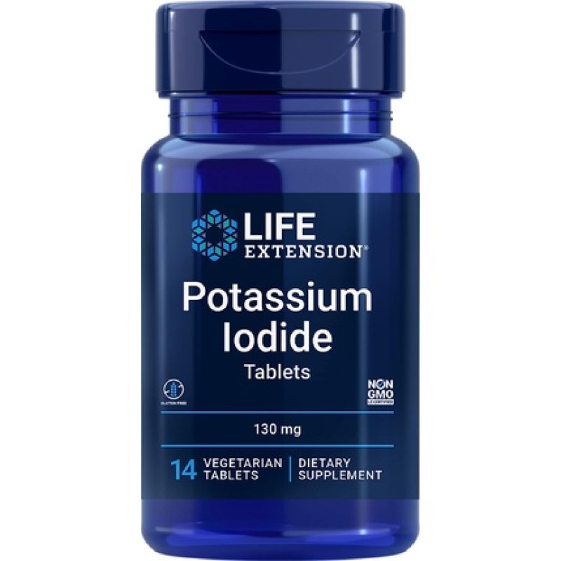 Life Extension Potassium Iodide 130mg 14 Tablets