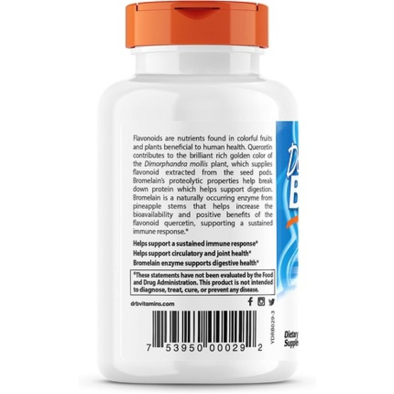 Doctor's Best Quercetin Bromelain Immunity Support 180 VC 180 Count
