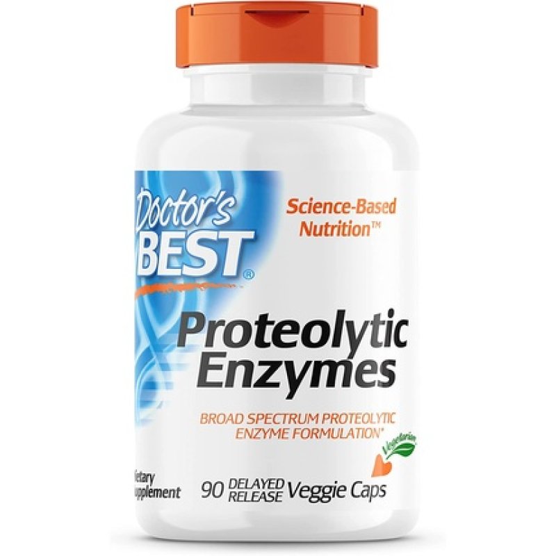 Doctor's Best Proteolytic Enzymes for Digestion, Muscle, and Joint Health 90 Veggie Caps