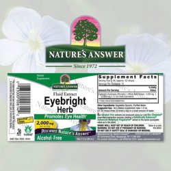 Nature's Answer Eyebright Herb 1oz Extract Supports Eyes and Vision Non-GMO Alcohol-Free Gluten-Free Kosher Certified