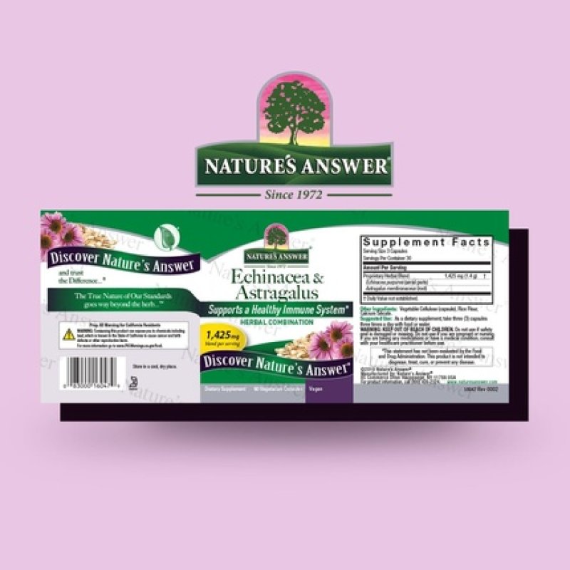 Nature's Answer Echinacea & Astragalus Immune Support