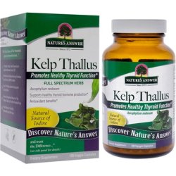 Nature's Answer Kelp Thallus 100 Capsules - Supports Thyroid Health