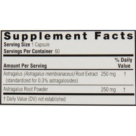 Nature's Answer Astragalus Root Vegetarian Capsules 60 Count