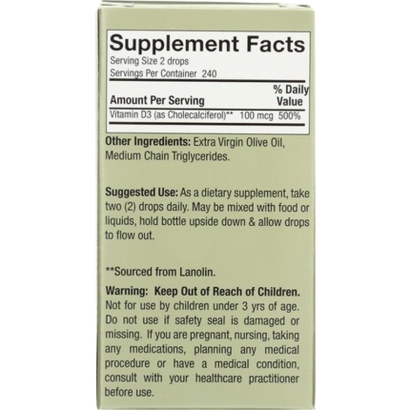 Nature's Answer Vitamin D3 Drops