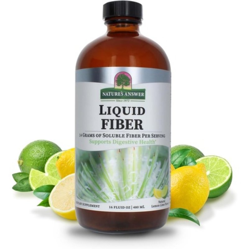 Nature's Answer Fiber Drink 16oz Liquid Lemon Lime Flavor
