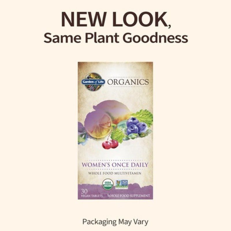 Garden of Life Organics Multivitamin for Women - Once Daily Multi