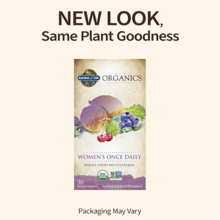 Garden of Life Organics Multivitamin for Women - Once Daily Multi