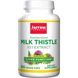 Jarrow Formulas Milk Thistle 150mg Antioxidant Supporting Immune Response and Liver Function 200 Veggie Capsules - Up